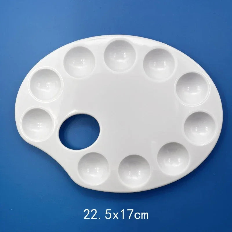 Buy The Best By Artsulli - Art is Long Life Short - Painting Palette Plastic Paint Tray Multiple Shapes Sizes Office School Student Drawing