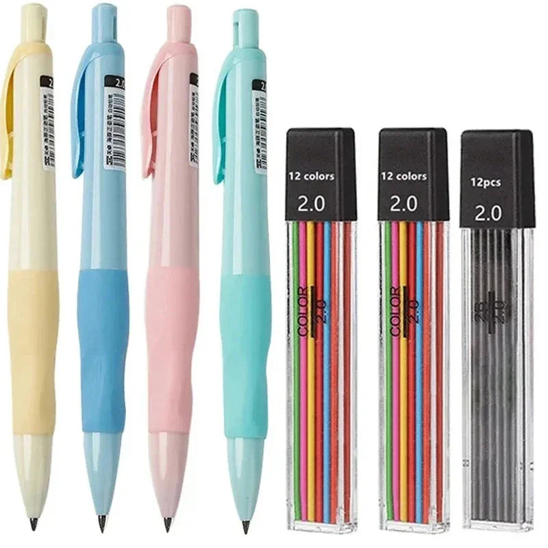 Buy The Best By Artsulli - Art is Long Life Short - Cute Dolphin 2mm Mechanical Pencils Set Carpenter Drafting HB Pencil 2.0 mm for Drawing