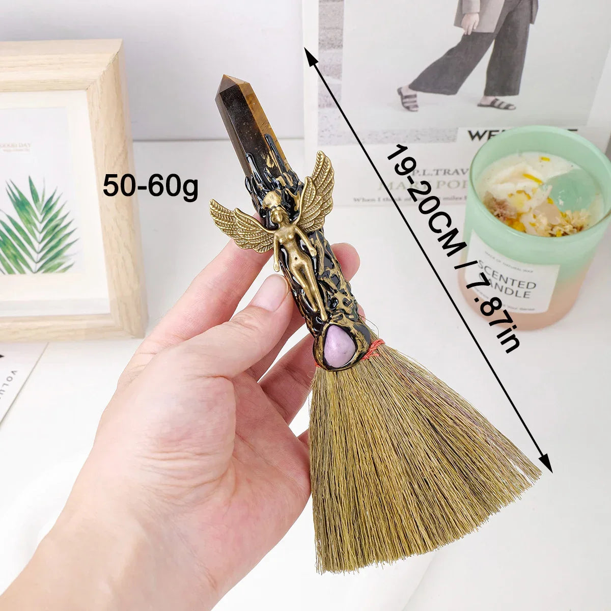 Buy The Best By Artsulli - Art is Long Life Short - 1PC Natural Crystal Point Stone Amethyst Altar Witch Supplies Table Decoration Family