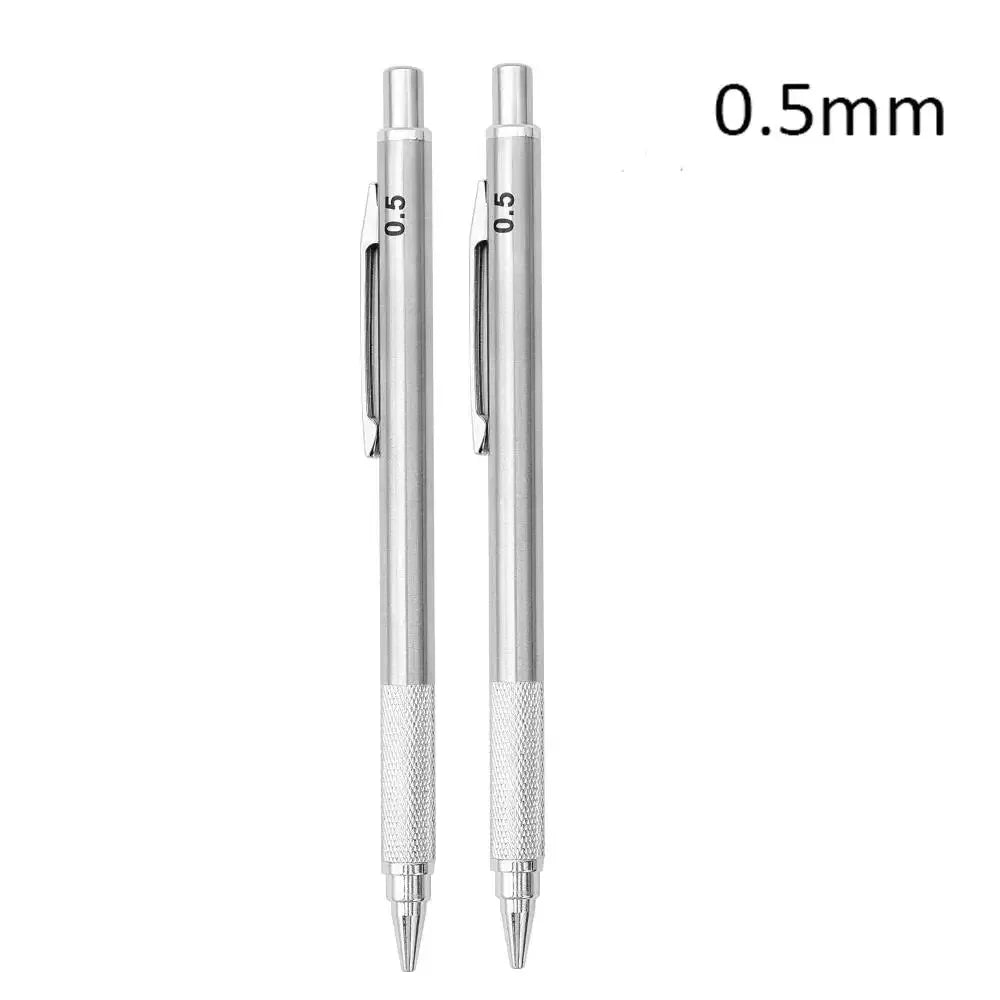 Buy The Best By Artsulli - Art is Long Life Short - 0.3 0.5 0.7 0.9 1.3 2.0mm Metal Mechanical Pencil Set School Sketch Writing Stainless