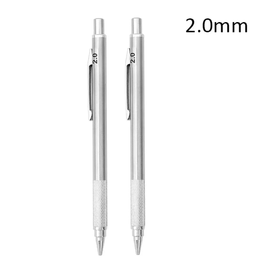 Buy The Best By Artsulli - Art is Long Life Short - 0.3 0.5 0.7 0.9 1.3 2.0mm Metal Mechanical Pencil Set School Sketch Writing Stainless
