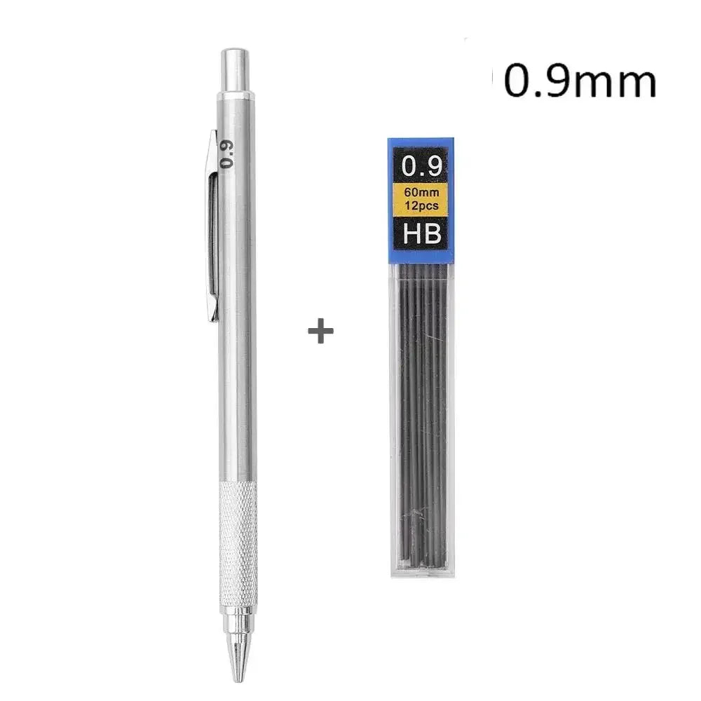 Buy The Best By Artsulli - Art is Long Life Short - 0.3 0.5 0.7 0.9 1.3 2.0mm Metal Mechanical Pencil Set School Sketch Writing Stainless