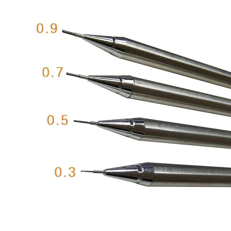 Buy The Best By Artsulli - Art is Long Life Short - 0.3 0.5 0.7 0.9 2.0mm Full Metal Mechanical Pencil Set School Sketch Writing Stainless
