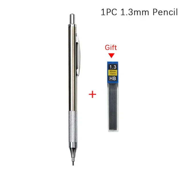 Buy The Best By Artsulli - Art is Long Life Short - 0.5 0.7 0.9 1.3 2.0mm Mechanical Pencil Set Full Metal Drawing Painting Automatic