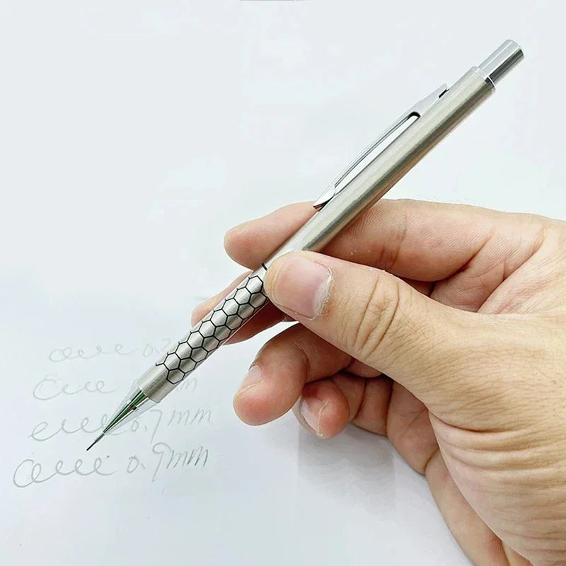 Buy The Best By Artsulli - Art is Long Life Short - 0.5 0.7 0.9mm Metal Mechanical Pencil with Eraser Set 2B/HB Lead Sketch Drawing