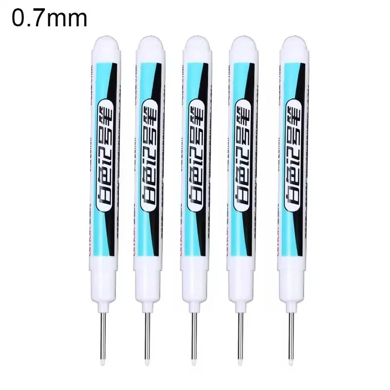 Buy The Best By Artsulli - Art is Long Life Short - 0.7/1.0/2.5MM White Permanent Marker Pens Markers Paint Pen For Wood Plastic Leather