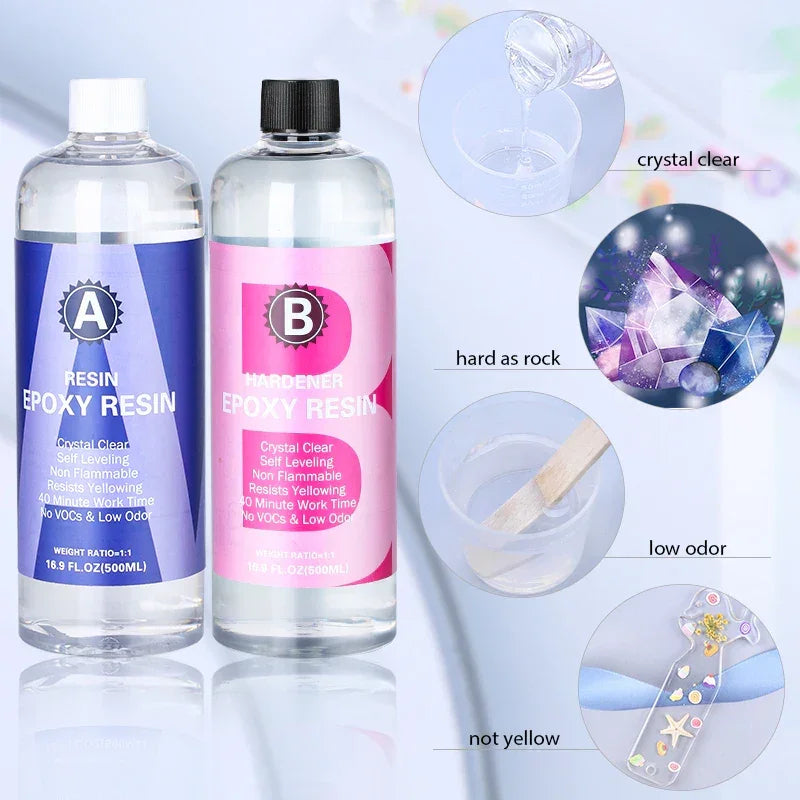 Buy The Best By Artsulli - Art is Long Life Short - 1:1 Crystal Clear Epoxy Resin Kit High Gloss & Bubbles Free Supplies for Coating