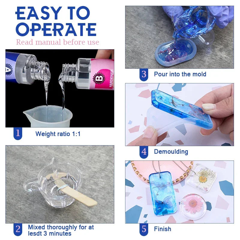 Buy The Best By Artsulli - Art is Long Life Short - 1:1 Crystal Clear Epoxy Resin Kit High Gloss & Bubbles Free Supplies for Coating