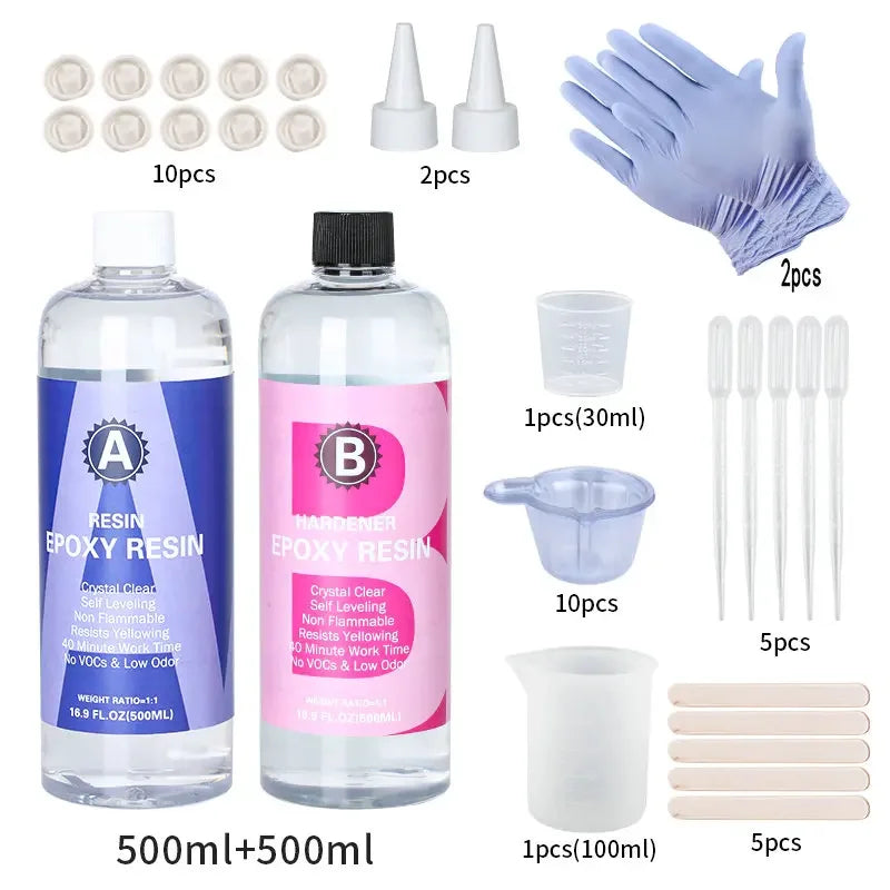 Buy The Best By Artsulli - Art is Long Life Short - 1:1 Crystal Clear Epoxy Resin Kit High Gloss & Bubbles Free Supplies for Coating