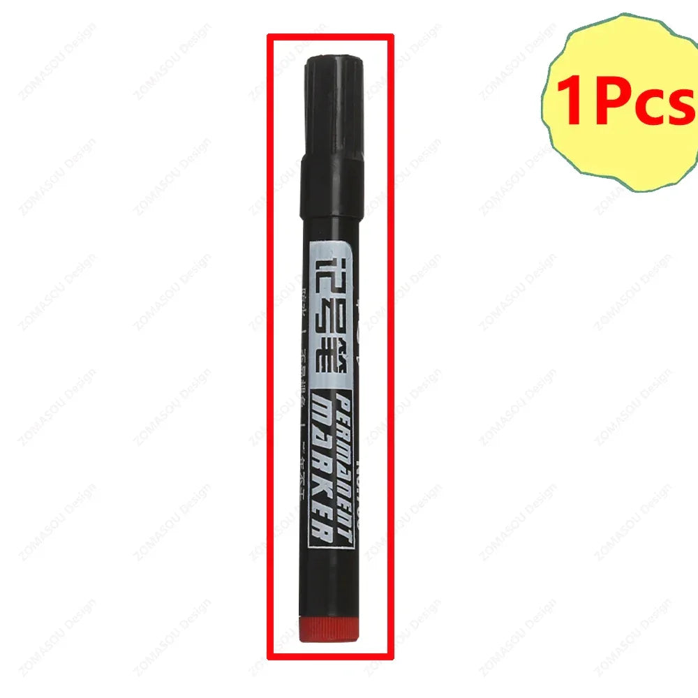 Buy The Best By Artsulli - Art is Long Life Short - 1-100Pcs Waterproof Oil-based Marker Pen Quick Dry Black Blue Red Ink Permanent