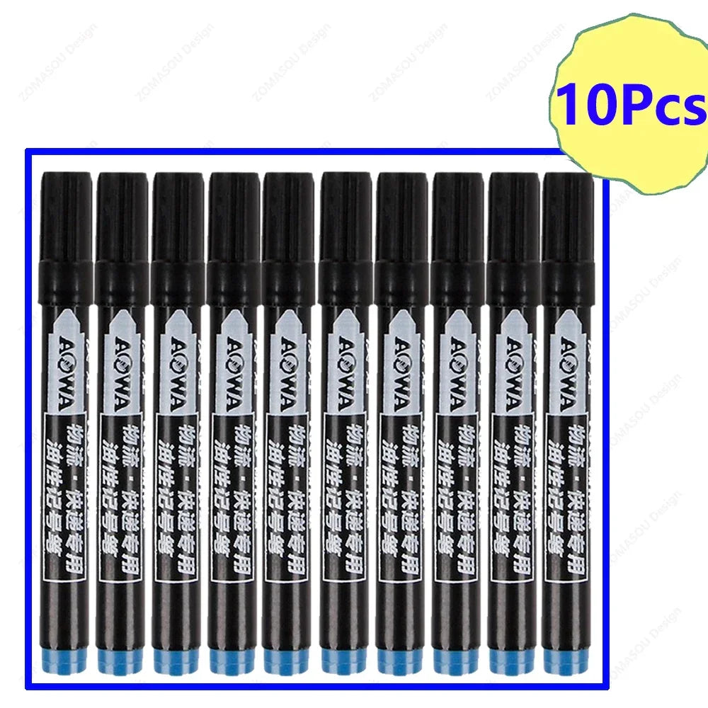 Buy The Best By Artsulli - Art is Long Life Short - 1-100Pcs Waterproof Oil-based Marker Pen Quick Dry Black Red Blue Ink Permanent