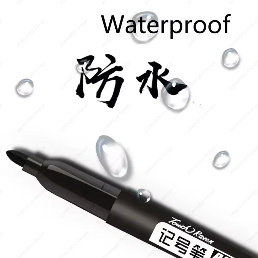 Buy The Best By Artsulli - Art is Long Life Short - 1-100Pcs Waterproof Oil-based Marker Pen Quick Dry Black Red Blue Ink Permanent