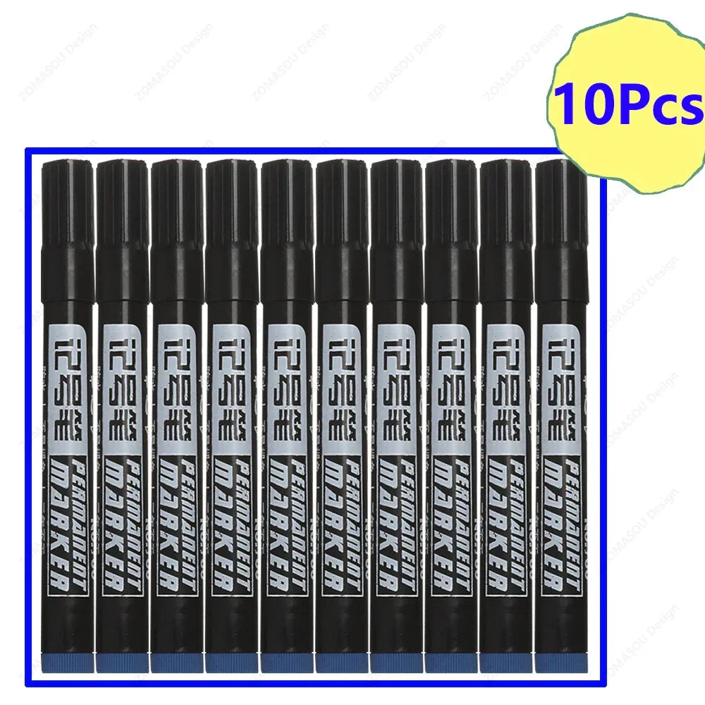 Buy The Best By Artsulli - Art is Long Life Short - 1-100Pcs Waterproof Oil-based Marker Pen Quick Dry Black Blue Red Ink Permanent