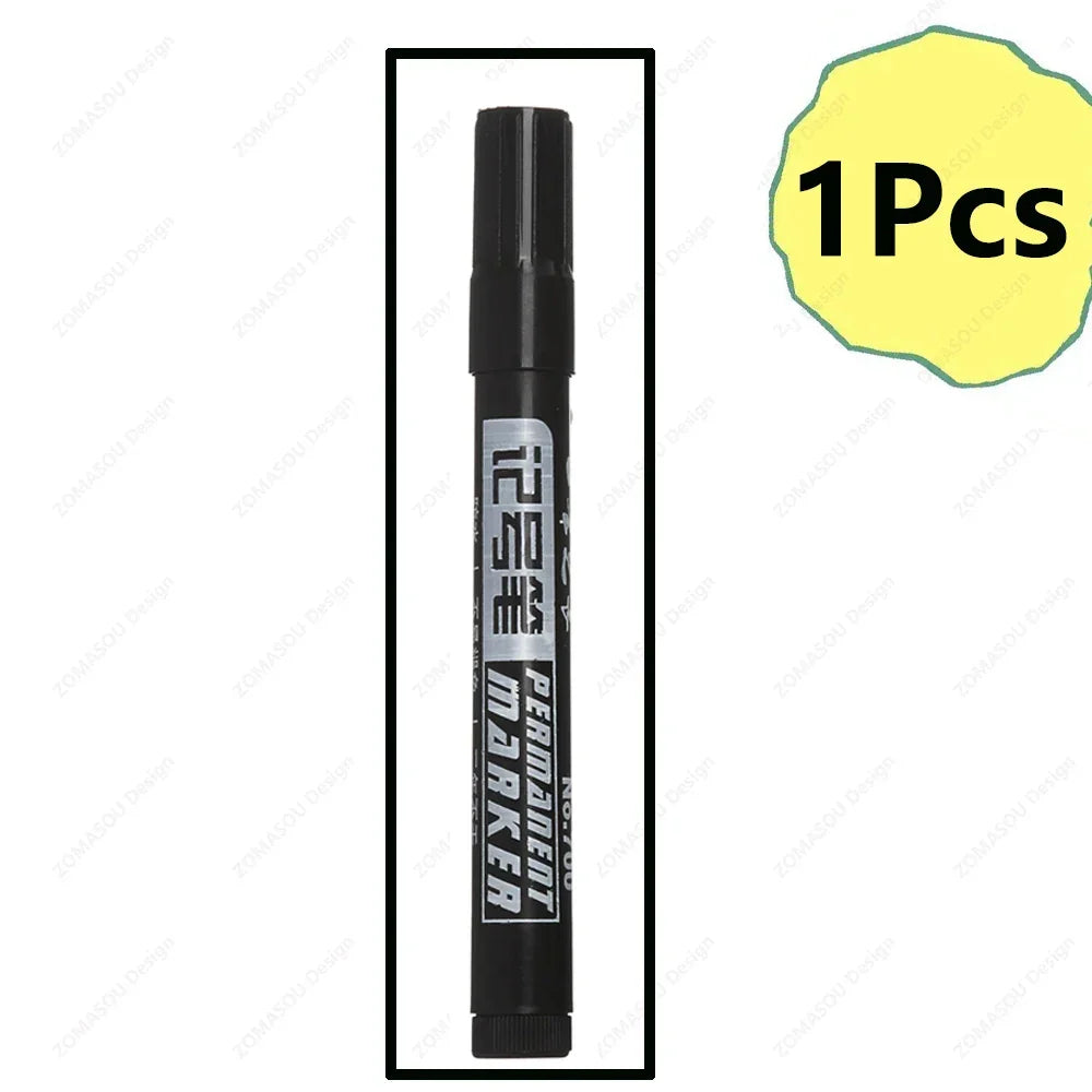 Buy The Best By Artsulli - Art is Long Life Short - 1-100Pcs Waterproof Oil-based Marker Pen Quick Dry Black Blue Red Ink Permanent