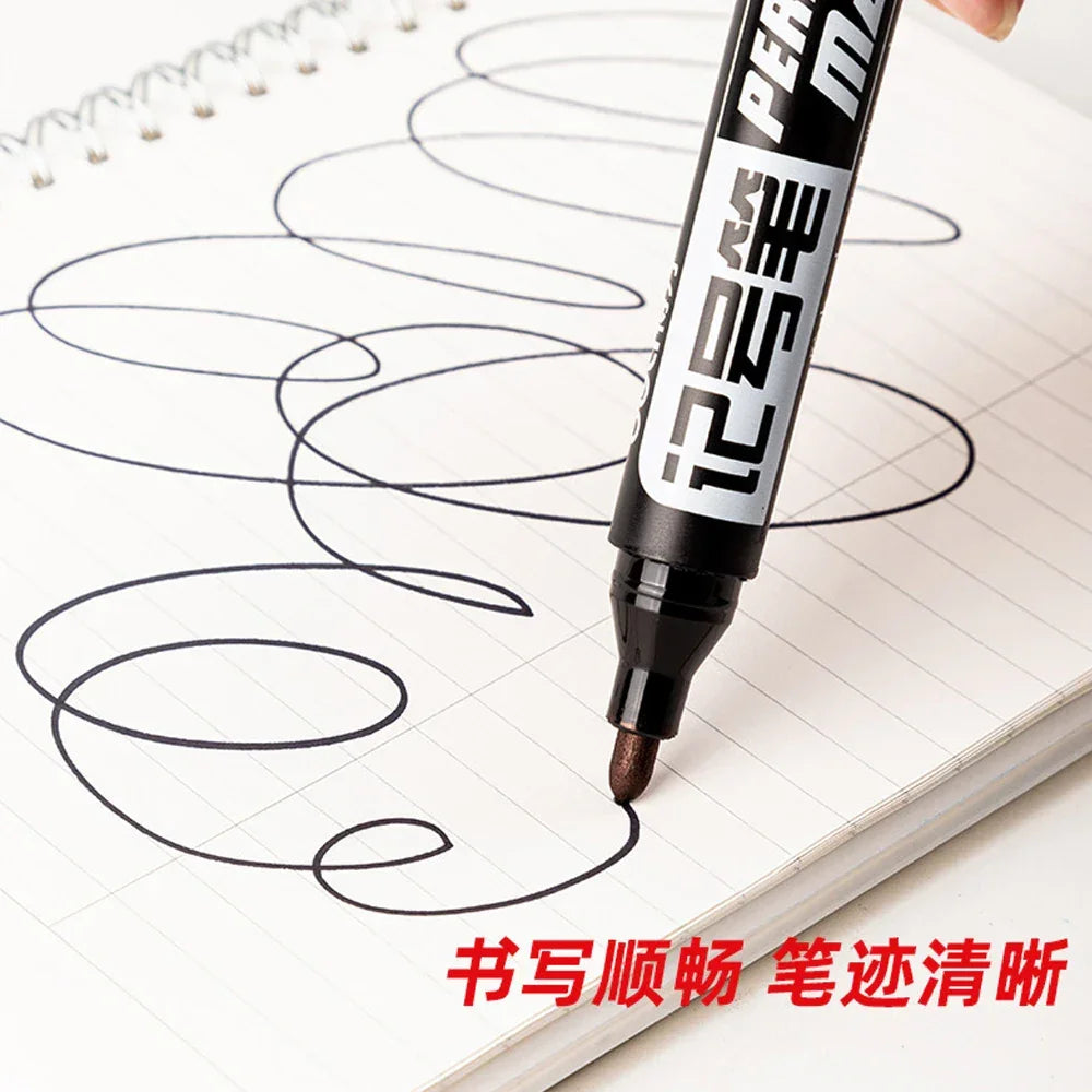 Buy The Best By Artsulli - Art is Long Life Short - 1-100Pcs Waterproof Oil-based Marker Pen Quick Dry Black Blue Red Ink Permanent
