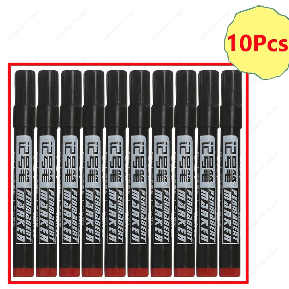 Buy The Best By Artsulli - Art is Long Life Short - 1-100Pcs Waterproof Oil-based Marker Pen Quick Dry Black Blue Red Ink Permanent