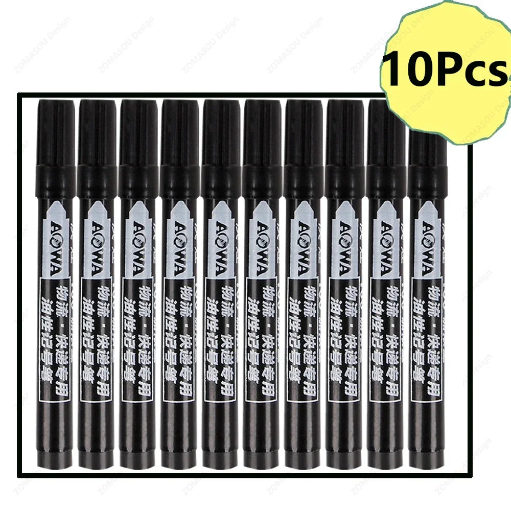 Buy The Best By Artsulli - Art is Long Life Short - 1-100Pcs Waterproof Oil-based Marker Pen Quick Dry Black Red Blue Ink Permanent