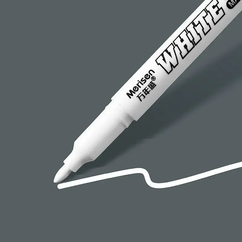 Buy The Best By Artsulli - Art is Long Life Short - 1/2/3/4/5Pcs White Marker Pens 2.0mm Oily Waterproof DIY Graffiti Sketching Markers