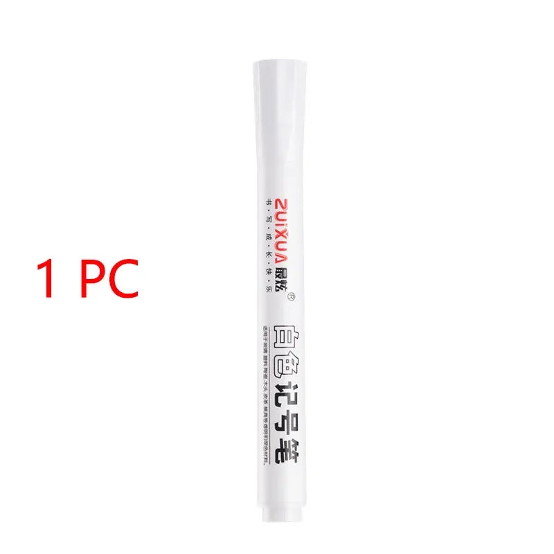 Buy The Best By Artsulli - Art is Long Life Short - 1/3/5 Pcs White Marker Pens 2.0mm Oily Waterproof Gel Pen DIY Graffiti Sketching