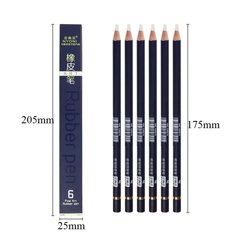 Buy The Best By Artsulli - Art is Long Life Short - 1/3/6pcs Creative Rubber Pen Pencil Eraser for Drawing Manga High Precision Shape