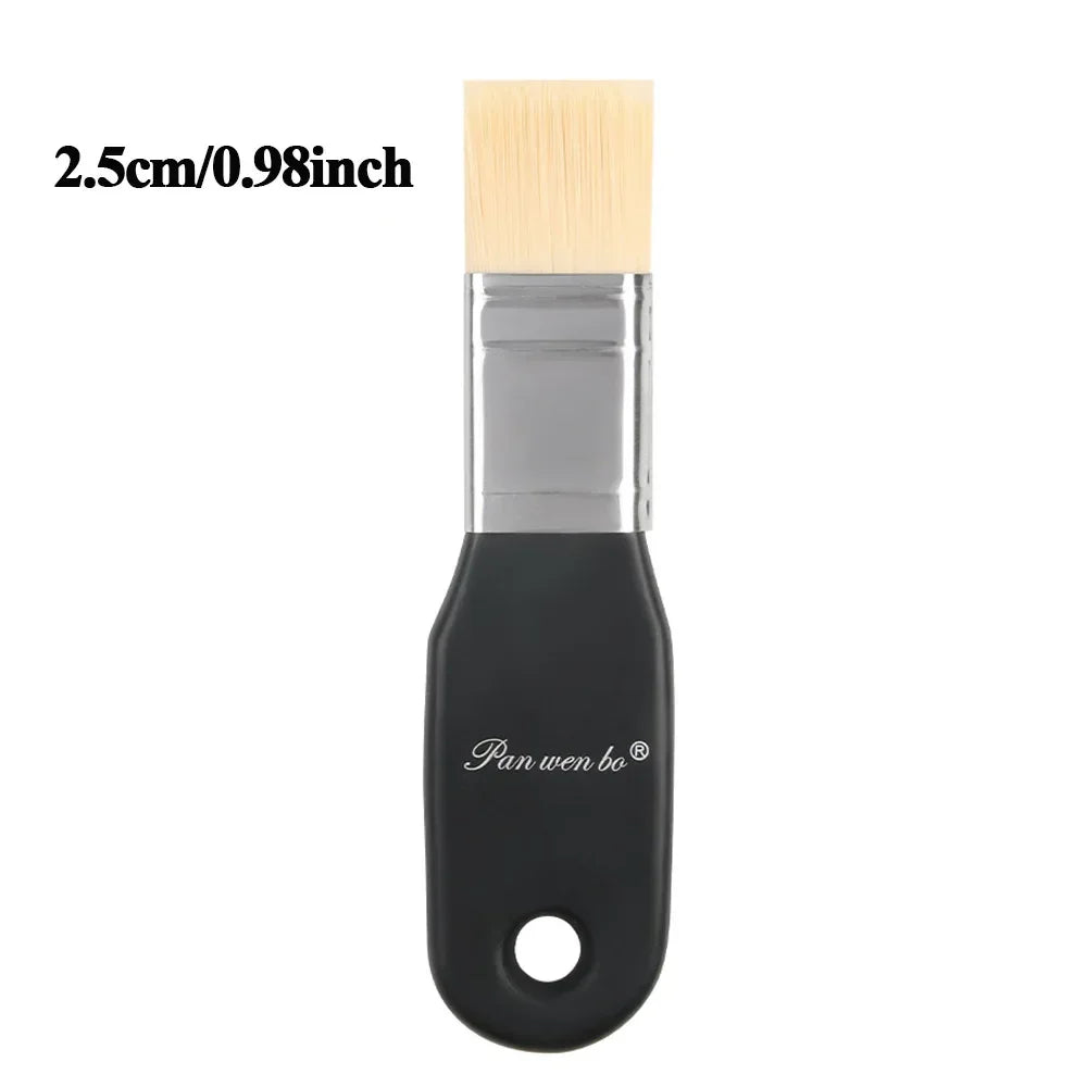 Buy The Best By Artsulli - Art is Long Life Short - 1/3pcs Board Brush Nylon Paint Wooden Painting for Gouache Watercolor Oil Acrylic Wall
