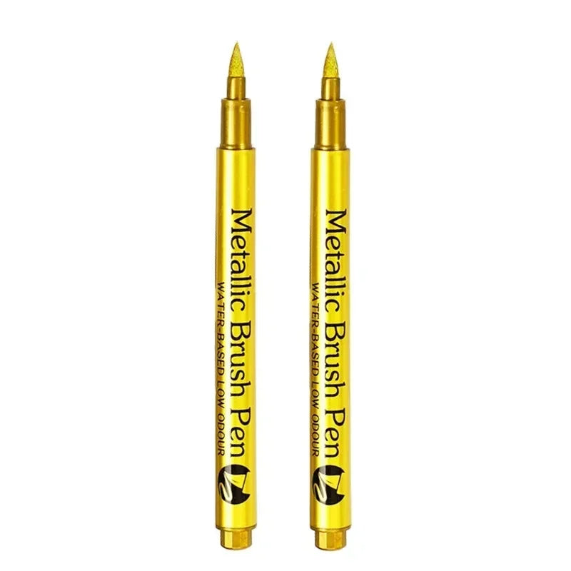 Buy The Best By Artsulli - Art is Long Life Short - 1-3Pcs Metallic Waterproof Permanent Marker Pens for DIY Epoxy Resin Mold Gold Silver