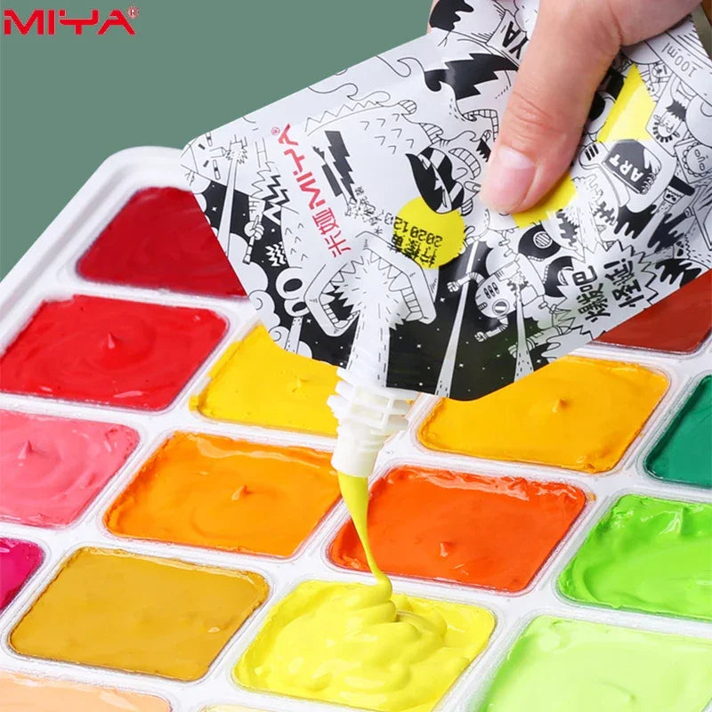 Buy The Best By Artsulli - Art is Long Life Short - 1 Pack HIMI GOUACHE 100ML Unique Jelly Vibrant Colors Non Toxic Paint Canvas Paper