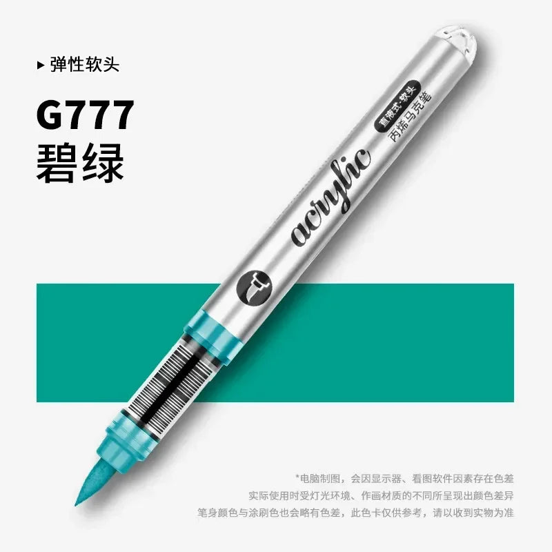 Buy The Best By Artsulli - Art is Long Life Short - 1 PC 120 Acrylic Markers Paint Pens Brush Tip For Rock Painting Wood Canvas School