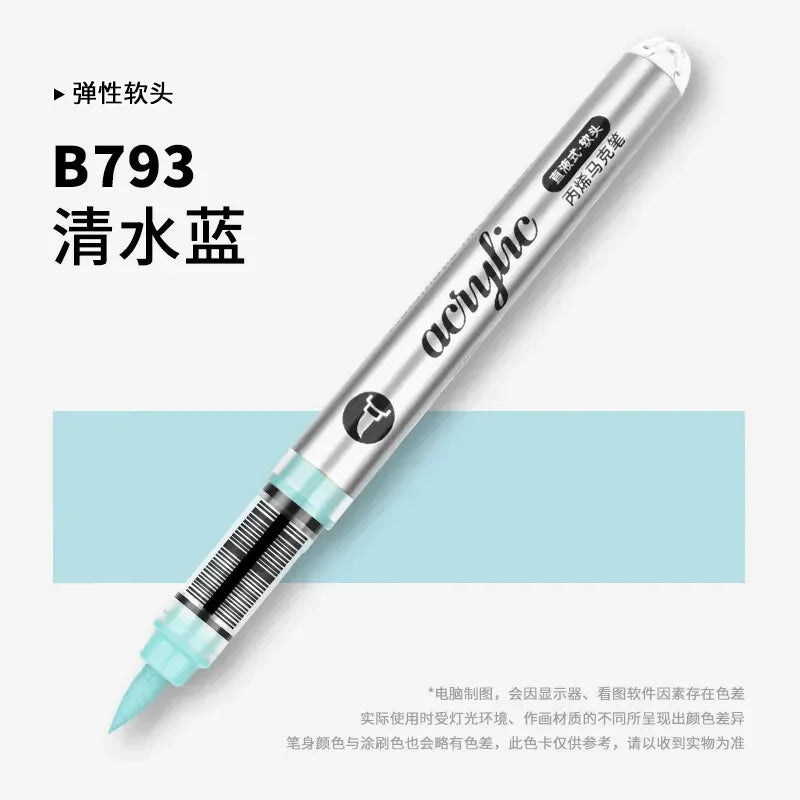 Buy The Best By Artsulli - Art is Long Life Short - 1 PC 120 Colors Direct-liquid Acrylic Markers Paint Pens Brush Tip For Rock School DIY