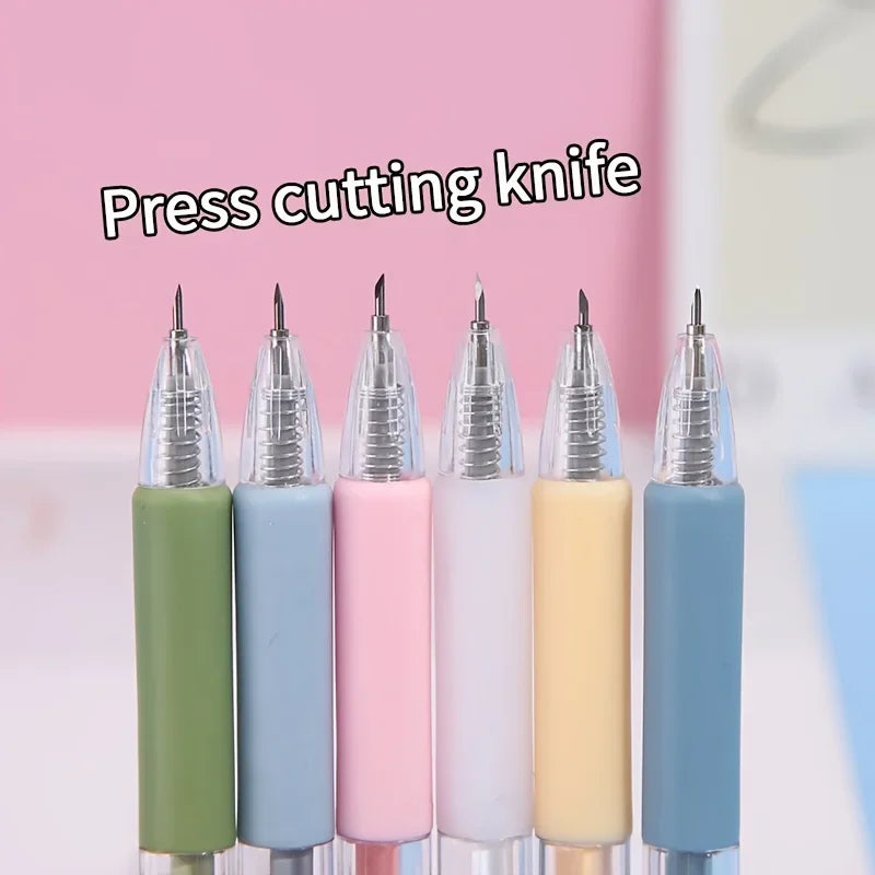 Buy The Best By Artsulli - Art is Long Life Short - 1 pc Kawaii Utility Knife Pen Cut Stickers Scrapbooking Cutting Tool Express Box School