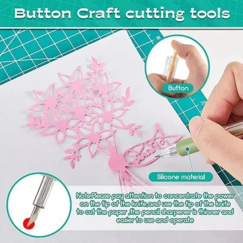 Buy The Best By Artsulli - Art is Long Life Short - 10-1PC Paper Cut Knife Pen Utility Scrapbooking Cutting Tool Sticker Tape Cutter