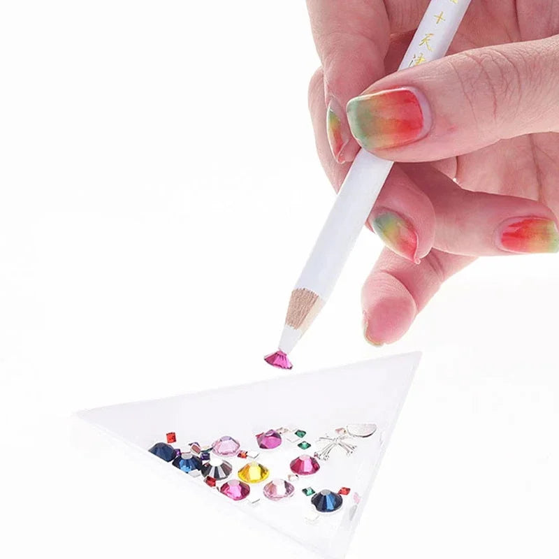 Buy The Best By Artsulli - Art is Long Life Short - 10-1Pcs Dotting Pen Pencil White Wax Wood Picker Rhinestones Gems Picking Tool Pick Up