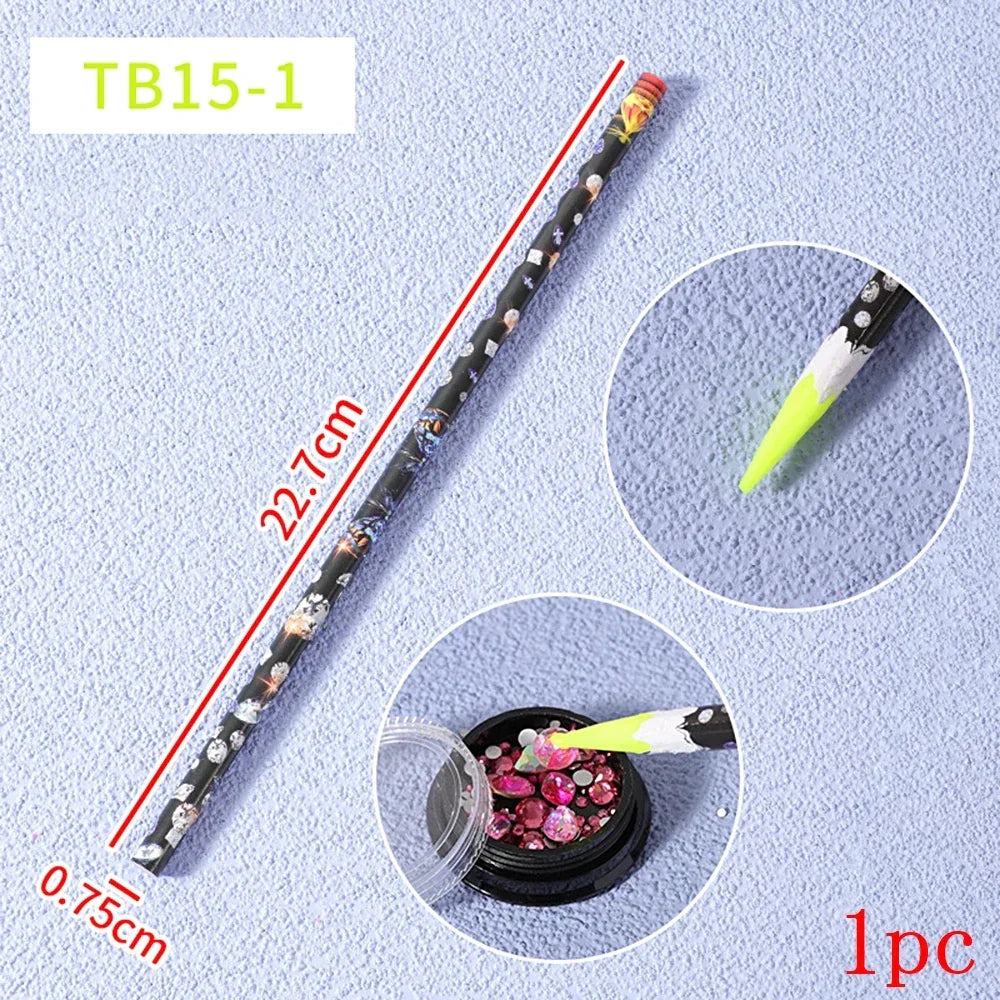 Buy The Best By Artsulli - Art is Long Life Short - 10-1Pcs Dotting Pen Pencil White Wax Wood Picker Rhinestones Gems Picking Tool Pick Up