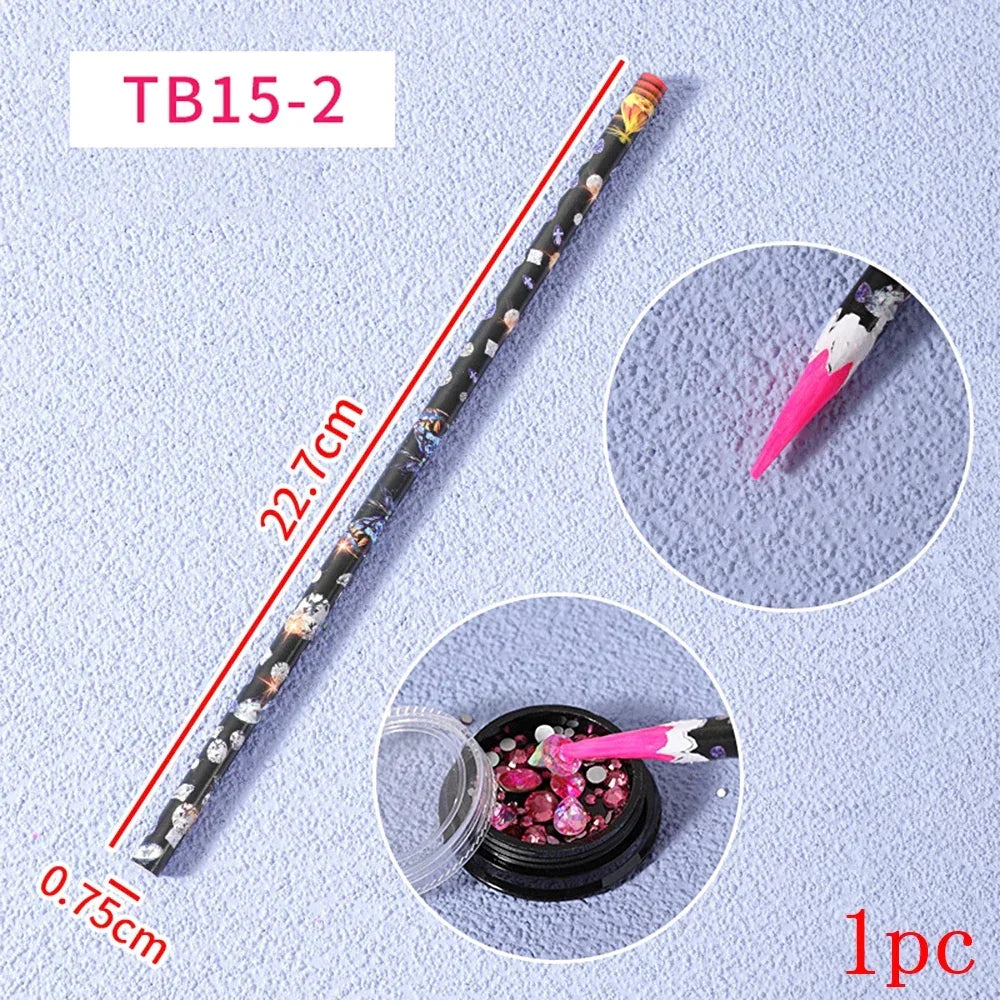 Buy The Best By Artsulli - Art is Long Life Short - 10-1Pcs Dotting Pen Pencil White Wax Wood Picker Rhinestones Gems Picking Tool Pick Up