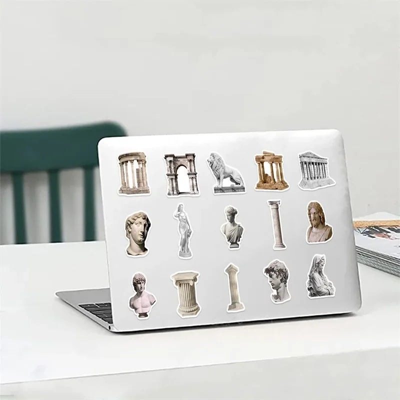 Buy The Best By Artsulli - Art is Long Life Short - 10/30/50PCS Vintage Sculpture PVC Sticker Aesthetic Chidlren’s Stationery Decoration