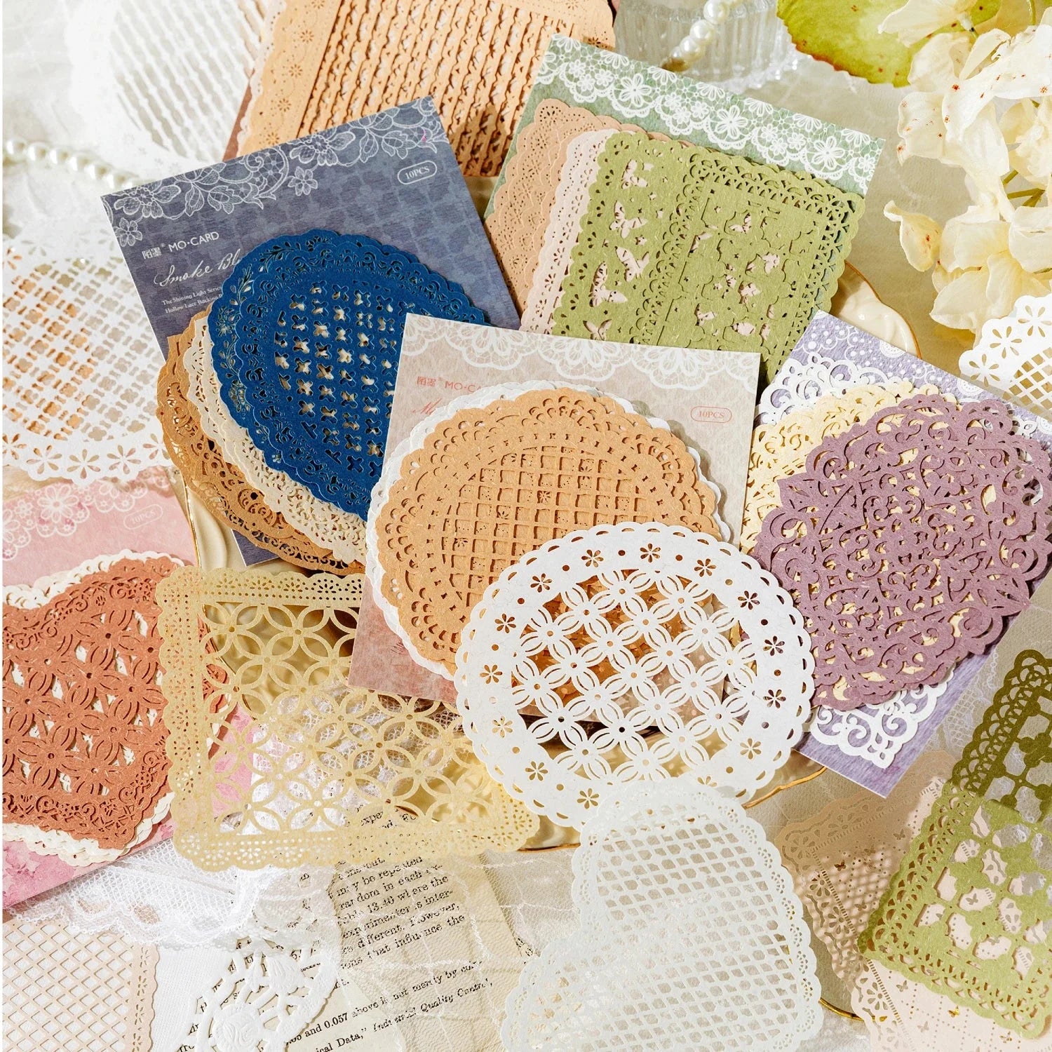 Buy The Best By Artsulli - Art is Long Life Short - 10 pcs Hollow out Hand lace paper Planner Literature Scrapbooking material hand made