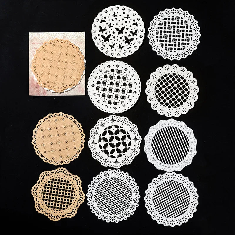 Buy The Best By Artsulli - Art is Long Life Short - 10 pcs Hollow out Hand lace paper Planner Literature Scrapbooking material hand made