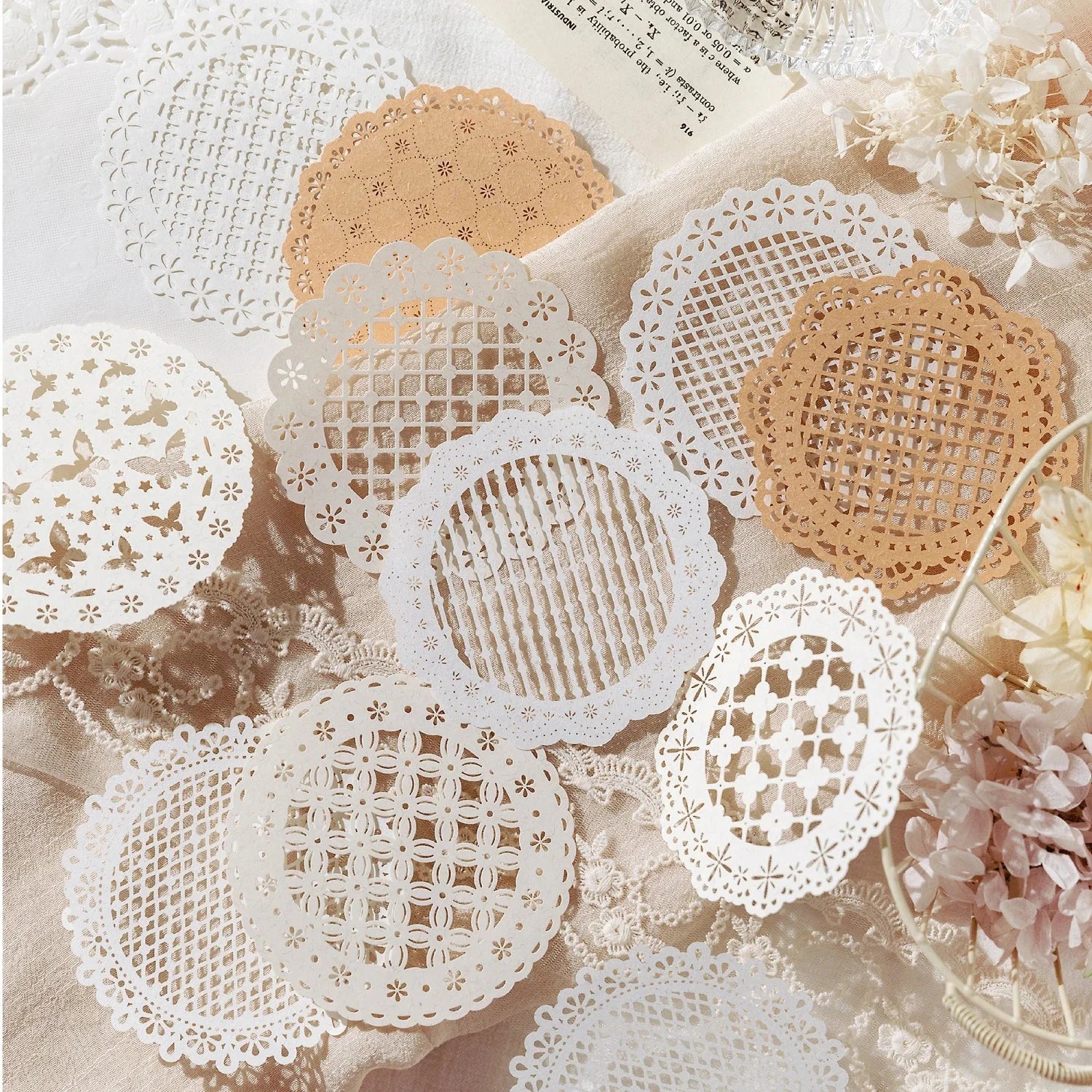 Buy The Best By Artsulli - Art is Long Life Short - 10 pcs Hollow out Hand lace paper Planner Literature Scrapbooking material hand made