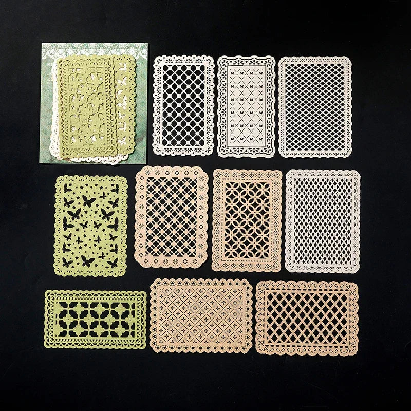 Buy The Best By Artsulli - Art is Long Life Short - 10 pcs Hollow out Hand lace paper Planner Literature Scrapbooking material hand made