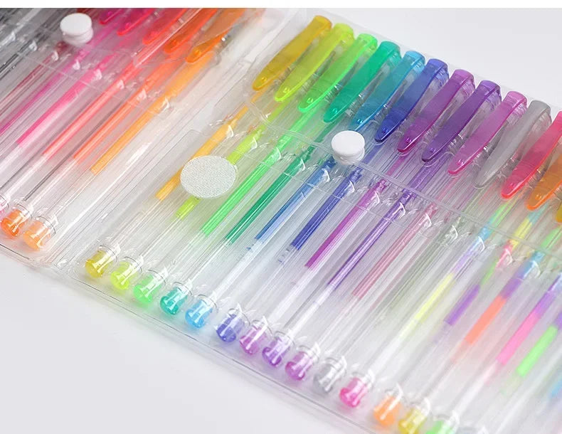 Buy The Best By Artsulli - Art is Long Life Short - 100/5Pcs Gel Pen Set 100 Colored Pens for Coloring Books Drawing Doodle Crafts