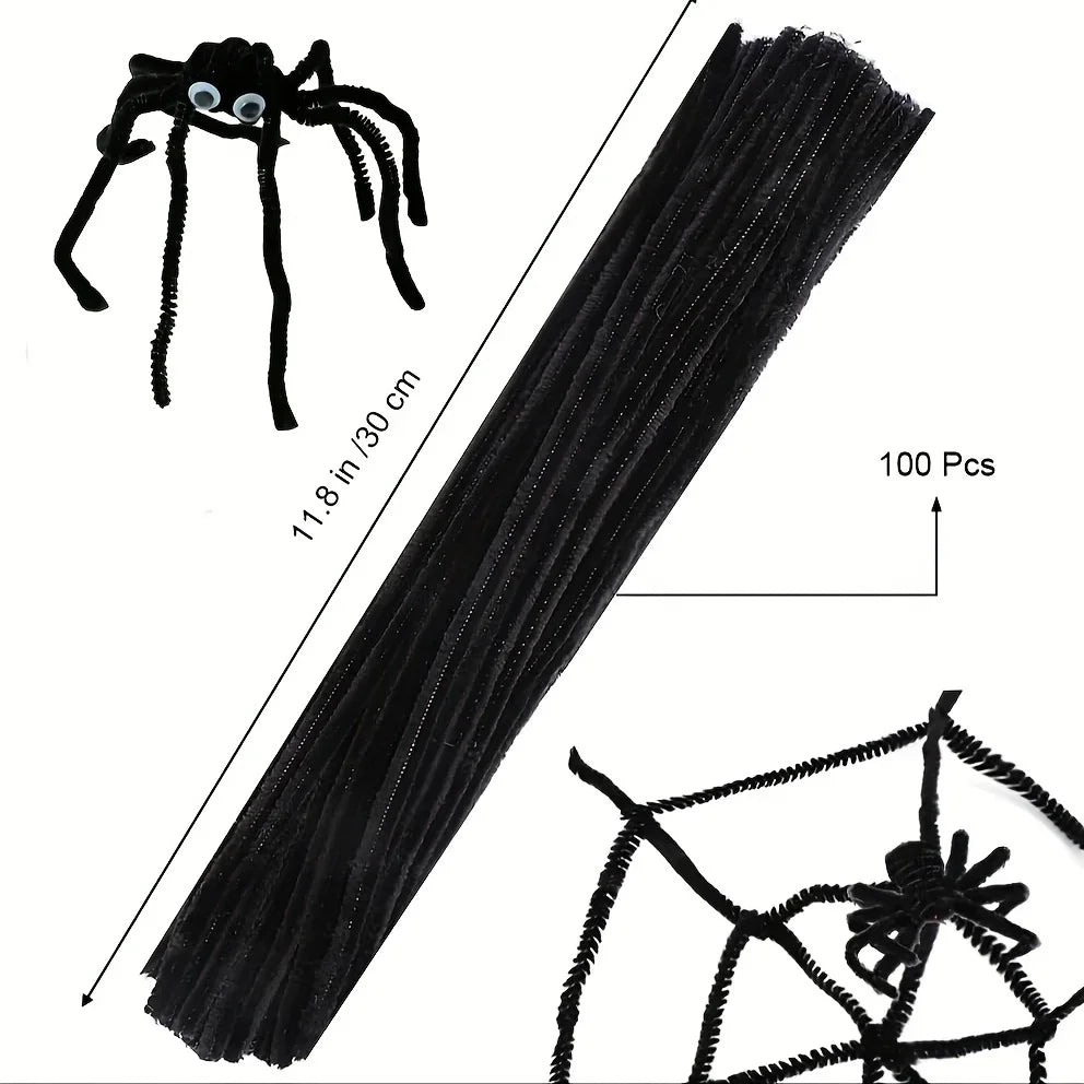 Buy The Best By Artsulli - Art is Long Life Short - 100 Pcs Black Pipe Cleaners,Pipe Cleaners for Crafts,Pipe Cleaner Crafts,Chenille Stems
