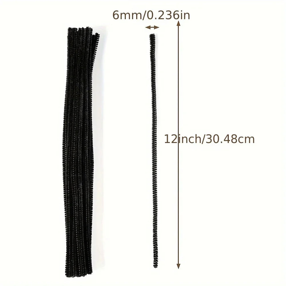 Buy The Best By Artsulli - Art is Long Life Short - 100 Pcs Black Pipe Cleaners,Pipe Cleaners for Crafts,Pipe Cleaner Crafts,Chenille Stems