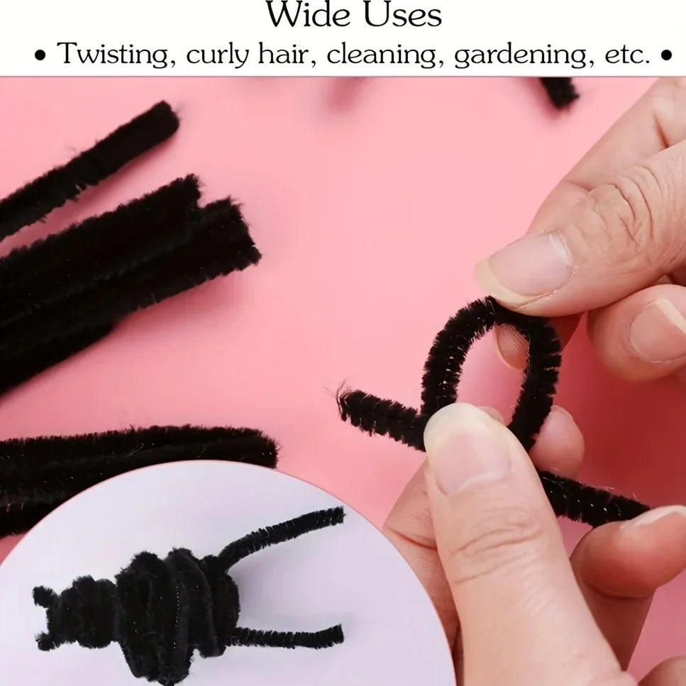 Buy The Best By Artsulli - Art is Long Life Short - 100 Pcs Black Pipe Cleaners,Pipe Cleaners for Crafts,Pipe Cleaner Crafts,Chenille Stems