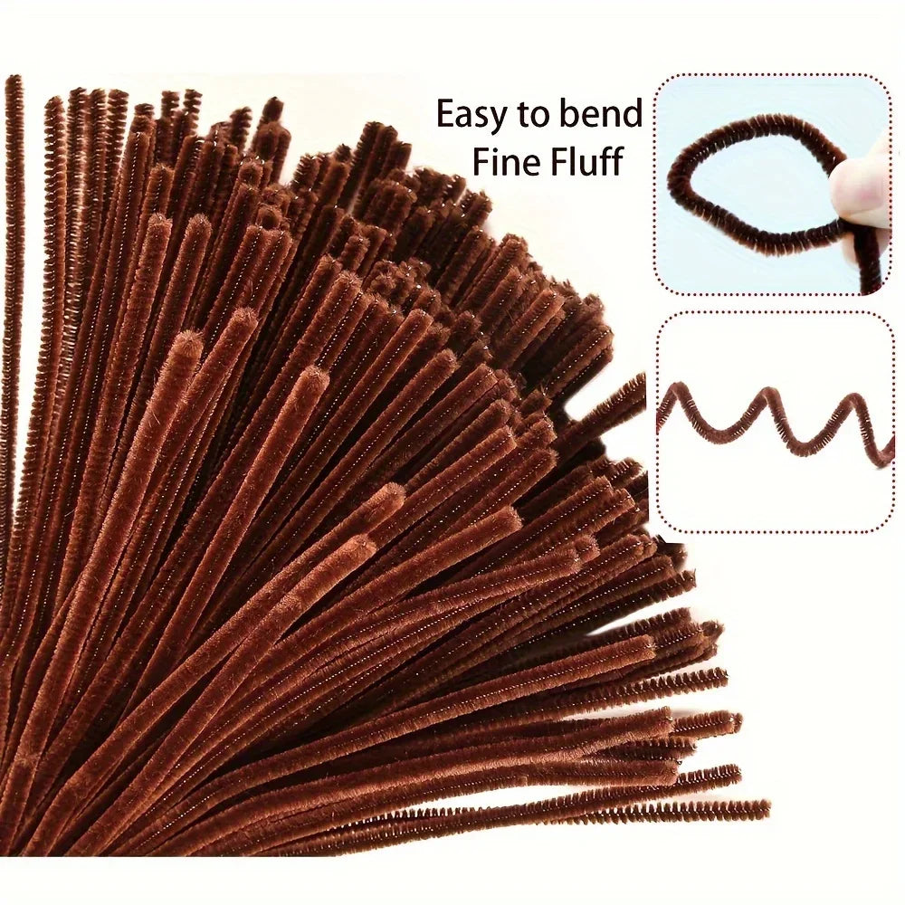 Buy The Best By Artsulli - Art is Long Life Short - 100 Pcs Coffee Pipe Cleaners,Pipe Cleaners for Crafts,Pipe Cleaner Crafts,Chenille
