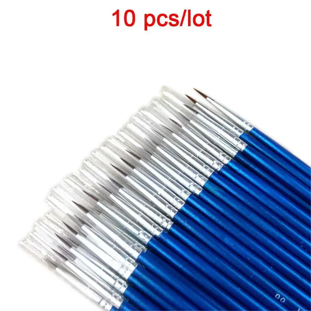 Buy The Best By Artsulli - Art is Long Life Short - 10PC/Set Fine Hand Painted Thin Hook Line Pen Drawing Detail Paint Brush Nylon Acrylic