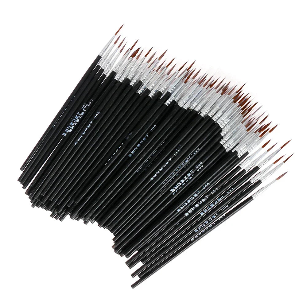 Buy The Best By Artsulli - Art is Long Life Short - 10pcs 0.7/1.1/1.5cm Fine Hand Painted Thin Hook Line Pen Supplies Drawing Paint Brush