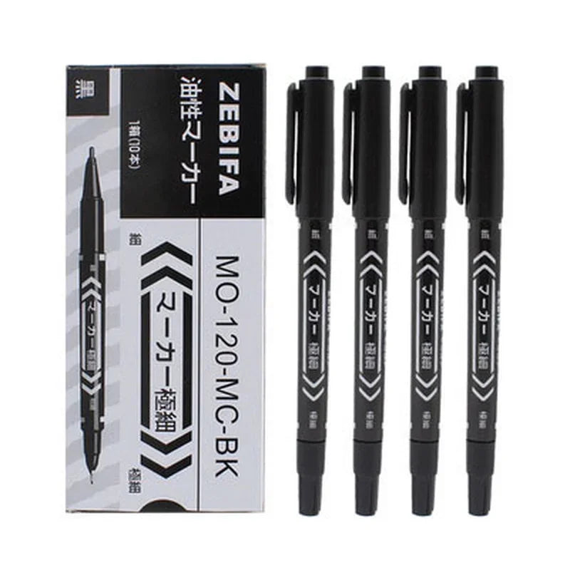 Buy The Best By Artsulli - Art is Long Life Short - 10pcs/set Double Head Marker Pen Waterproof Black/Blue/Red Oily Ink School Study