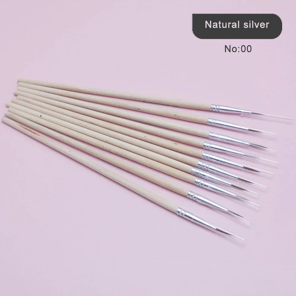 Buy The Best By Artsulli - Art is Long Life Short - 10Pcs/Set Fine Hand-painted Thin Hook Line Pen Wood Rod Drawing Paint Brush Supplies
