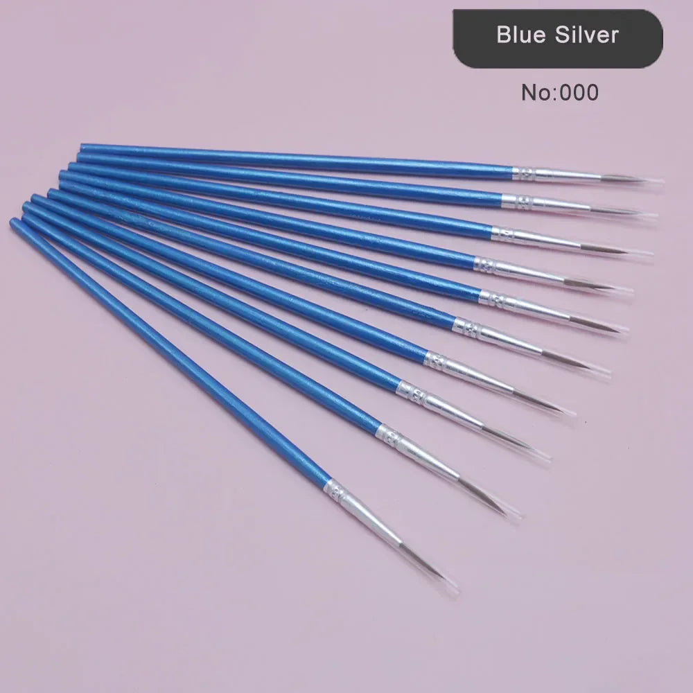 Buy The Best By Artsulli - Art is Long Life Short - 10Pcs/Set Fine Hand-painted Thin Hook Line Pen Wood Rod Drawing Paint Brush Supplies