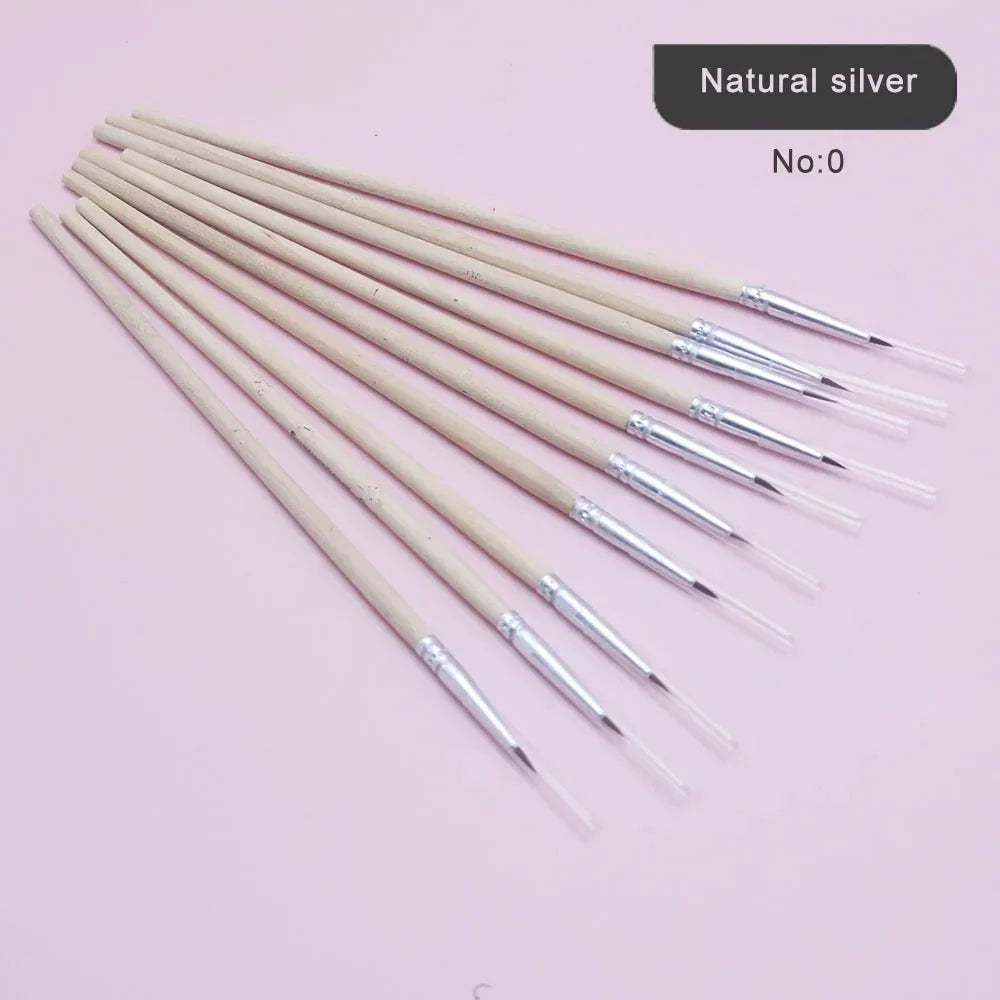 Buy The Best By Artsulli - Art is Long Life Short - 10Pcs/Set Fine Hand-painted Thin Hook Line Pen Wood Rod Drawing Paint Brush Supplies